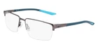 Nike 8054 Satin Gunmetal/matte Blue 55/16/140 Man Eyewear Frame New. Price: $231.00.