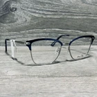 Max Cole Mc 1516 50 Eyeglass Frames Womens 53-17-140 Blue Clubmaster Rectangular New. Price: $29.99.