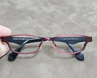 Iyoko Inyake 823 Eyewear Glasses Belgian Design Frame Japan Red Color Pre-owned. Price: $110.00.