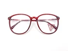 Vintage Guess Translucent Cherry Red Oversized Eyeglasses 80S Deadstock Frames New. Price: $110.50.