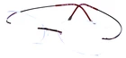 Silhouette 5515 70 3040 Austria Red Matte Rimless Eyeglasses Frame 17-140MM Pre-owned. Price: $117.00.