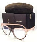 Tom Ford Blue Block Eyeglasses Tf 5674-B 055 54-17 Pink Leopard Cateye Frames New. Price: $439.99.