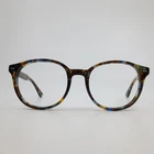 Ottoto Handmade Eyeglasses Blue Brown Tortoise Round Frames 52-19-145 35-001014 Pre-owned. Price: $49.86.