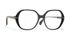 Chanel 3458-A C/622 Black With Gold Logo Optical Eyeglasses Demo Lenses New. Price: $288.88.