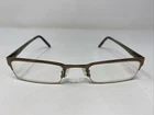 Perry Ellis 877-2 50-20-140 Antique Brown Half Rim Eyeglasses Frame RH84 Pre-owned. Price: $144.00.
