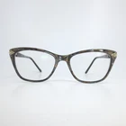 Tura R560 Brn Brown Marble Tortoise Cat Eyeglasses Gold Rhinestone 53-16-135 Pre-owned. Price: $35.99.