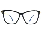 Tom Ford Eyeglasses Frames TF6097-B 001 Shiny Black Gold Butterfly 53-13-140 New. Price: $269.99.