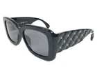 Chanel Sunglasses 5483-A C.622/T8 Black Asian Fit Gold Logos Frames Gray Lenses New. Price: $319.99.
