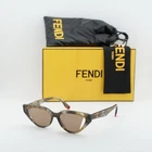 Fendi FE40009I 56E Shiny Havana/brown 52-16-145 Sunglasses New Authentic. Price: $271.95.