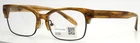 Jins MMF-15A-U287A 80 Beige Stripe Womens Rectangle Eyeglasses 54-17-150 B:36 New. Price: $34.99.