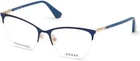 Guess GU2787 091 Blue Metal Semi Rimless Optical Eyeglasses Frame 52-18-140 Rx New. Price: $91.60.