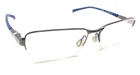 Nike 6051 060 Titanium Black Blue Half Rim Eyeglasses Frames 54-15 145 Designer Pre-owned. Price: $74.99.