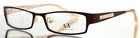 Armani Exchange AX218 N2Q Brown Womens Rectangle Eyeglasses 51-16-130 B:22 As-is New. Price: $29.97.