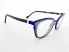 Face Sophy Eyeglasses Frames 9620 Blue 50 21-135 Black Cat I409 Pre-owned. Price: $179.11.
