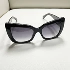 Swarovski SK203 01B Black Butterfly Plastic Over Sized Sunglasses 52-18-140 New. Price: $110.00.