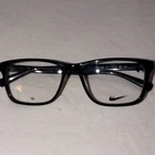 Nike 1000 001 Black Full Rim Plastic Rectangular Eyeglass Frames 58-18-150 New. Price: $74.99.