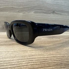Prada Spr 26M 1AB-1A1 Black Square Frame Sunglasses 50/18 135MM Made In Italy Pre-owned. Price: $42.00.