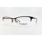 Christie Brinkley Eyeglasses Women Brown C312 Brn Half Rim 52-16-135 New. Price: $31.99.