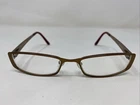 Jill Stuart Js 005-1 50-17-135 Shiny Brown Metal Full Rim Eyeglasses Frame PB03 Pre-owned. Price: $27.00.