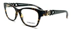 New Versace VE3306 108 Brown Authentic Eyeglasses 54-17 140 Made In Italy. Price: $132.00.