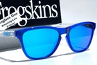 Oakley Frogskins Xs Crystal Blue Polarized Galaxy Youth Sunglass J9006-34 New. Price: $98.88.