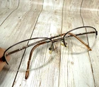 Liz Claiborne Gold Half-rim Metal Crystal Eyeglass Frames C285 0JM3 54-17-135 Pre-owned. Price: $35.96.
