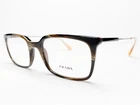 Men's Prada Eyeglasses Frames VPR16U C9O-1O1 Dark Horn Rectangle 53/19 145 New. Price: $158.42.