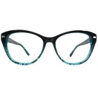 Bebe Eyeglasses Frames BB7193 424 Winner Black Blue Cat Full Rim 55-16-135 New. Price: $59.94.