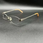 Adensco Sherry Half-rim Eyeglasses Frame Light Gold Flex 51-17-135 Used Pre-owned. Price: $19.95.