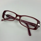 Jones New York J738 Red Rectangular Eyeglass Frames 52-17-135 Pre-owned. Price: $24.97.
