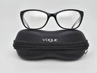 Vogue VO2961 W827 Black Cat Eyeglasses Frame W/ Flexhinge And Case 53-17-135 Pre-owned. Price: $35.99.