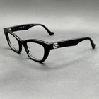 Gucci GG1334O 001 Eyeglasses Frame Black Italy 52-20-145 Used (w/ Serial #) Pre-owned. Price: $139.95.