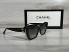 Chanel 5481 Cat Eye Pearl Sunglasses Black & Gold C622/S6 - Ships Now! New. Price: $295.00.