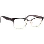 Prada Eyeglasses Vpr 65R DHO-1O1 Dark Brown/gold Square Frame Italy 53 16 140 Pre-owned. Price: $99.99.