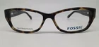 Fossil Cassie Tortoise 04GX Plastic Eyeglasses Frame 52-14-135 New Rx. Price: $91.60.