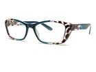 Lulu Guinness LR13 +1.5 Tea Readers Glasses: Brown & Blue Animal Print 53-18-145 Pre-owned. Price: $19.99.