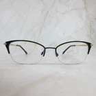 Lulu Guinness Eyeglasses Frame LG87 Women's Black Metal Half Rim 52-17-135 Pre-owned. Price: $40.49.