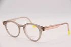 New Face Hollow Col 3506 Glitter Clear Brown Authentic Eyeglasses 47-19. Price: $312.00.