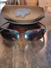 Maui Jim Sunglasses Sport Sandy Beach Black MJ-408-02 56-15-130 Made In Japan Pre-owned. Price: $79.97.