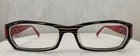 Kio Yamato Eyewear KP-052U Eyeglasses Frames Red Black Square Pre-owned. Price: $58.00.
