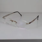 Stepper SI-96919 F012 Brown Rimless Titanium Eyeglasses Frames 52-16-135MM #3 New. Price: $94.95.