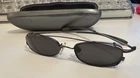 Vintage *used* Nike W/flexon Black Eyeglasses W/sunglass Clip 4603 47-20-135 Pre-owned. Price: $40.00.