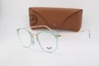 New Ray-ban Rb 7140 8337 Aqua Gold Clear Authentic Eyeglasses 51-20. Price: $169.00.