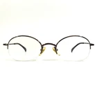 Vintage Proksch's Eyeglasses Frames M60-12 Shiny Brown Round Half Rim 45-19-125 New. Price: $79.99.