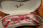 Ray Ban Women Red Eyeglass Frames + Case. Rb 5284-5136. For Only! Pre-owned. Price: $45.00.