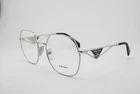 New Prada Vpr 59Z 1BC-1O1 Silver Black Authentic Frames Eyeglasses 56-19. Price: $220.15.