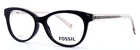 Fossil 6044 Him Black Womens Cat Full Rim Eyeglasses 52-16-140 B:39 New. Price: $39.99.