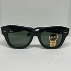 New Ray-ban Rb 2186 State Street 901/31 Black Authentic Sunglasses W/case 49-20. Price: $85.00.