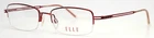Elle EL18558 Red Womens Rectangle Half Rim Eyeglasses 50-17-135 B:31 New. Price: $24.99.