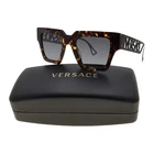 Versace Logo Cut-out Sunglasses VE4431 5148/87 Tortoise/black Temples Women's New. Price: $127.46.
